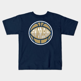 New Orleans Basketball 1 Kids T-Shirt